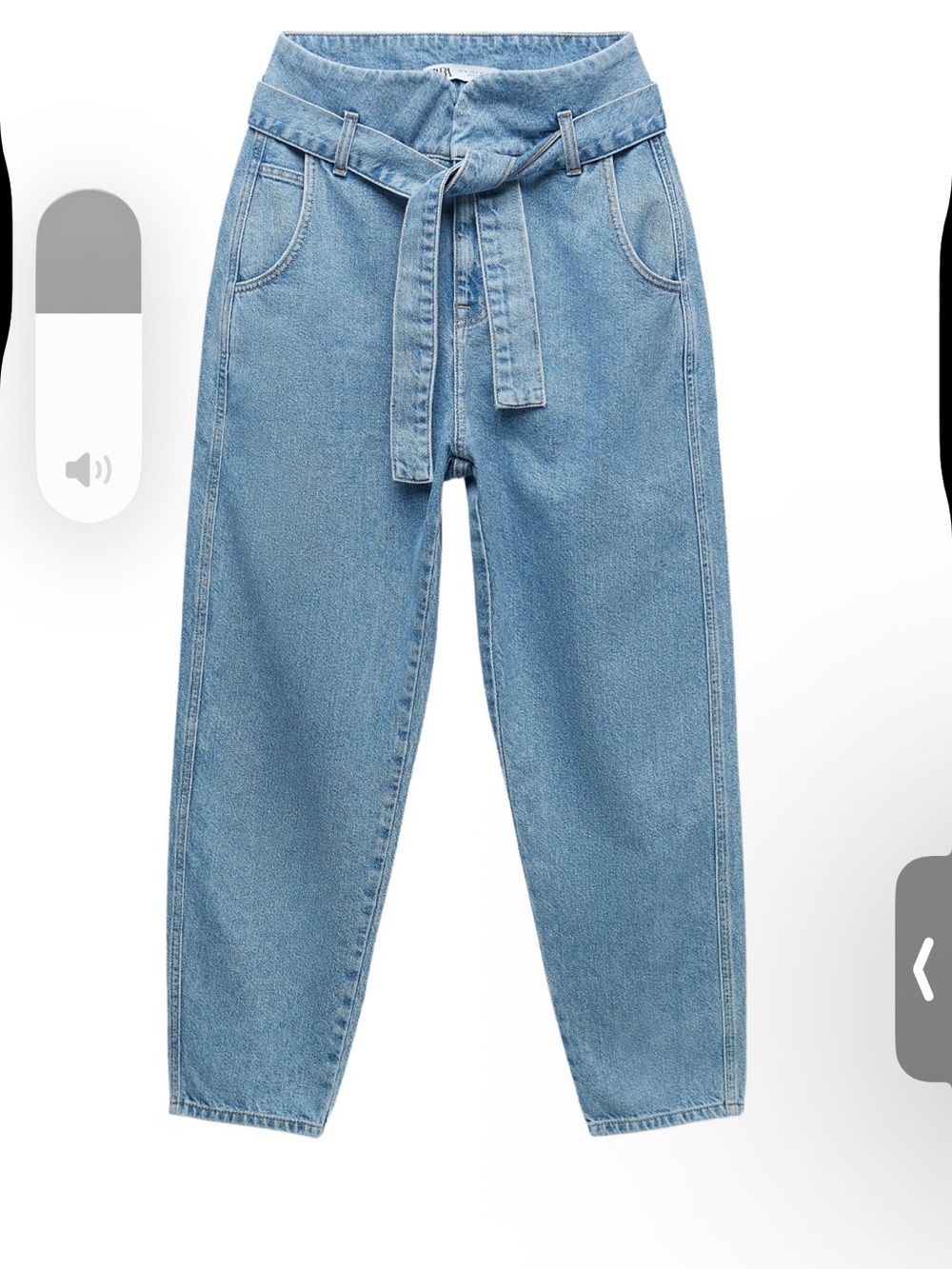 Zara Belted ballon jeans